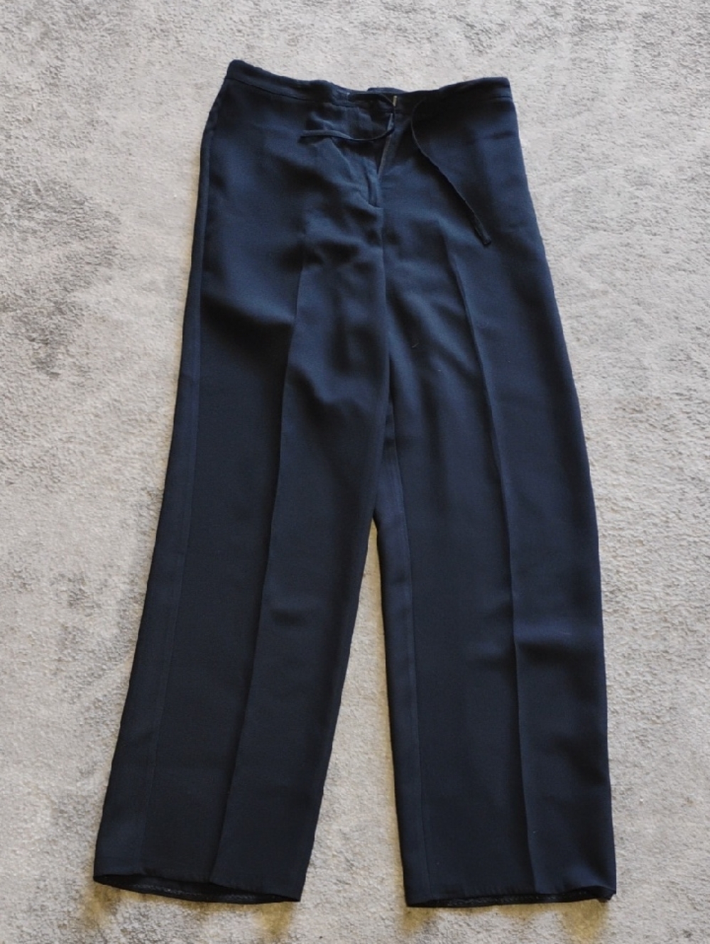 New York & Company Navy Wide-Leg Dress Pants